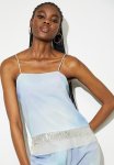 Embellished Cami - Blue Smudge