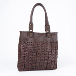 Shabina Dark Brown Leather Tote Bag - Dark Brown Leather