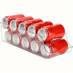 1PC 2PCS Refrigerator Storage Box For Kitchen Beer And Beverage Shelf Soda And Canned Food Container Kitchen Organization And St