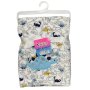 Blanket Fleece 75X100CM - Blue Dinosaur