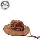 Jeep Men Oil Skin Widebrim Sun Hat - Brown - L xl