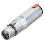 3 Pin Xlr Female To 6.3MM Stereo Female With Lever - Xlr To Jack With Lever