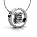 DESTINY Elle Heart Necklace With Swarovski Crystals