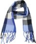 Block Scarf Blue/white/black