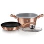 Berlinger Haus 4-PIECE Marble Coating Cookware Set - Rose Gold