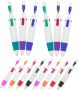 14PCS Retractable Ballpoint Pens Carabiner Clip Writing Pens For Office