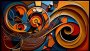 Canvas Wall Art - African Rhythm Abstract Painting - B1095 - 120 X 80 Cm