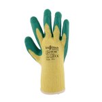 Tru Touch Green Latex Gloves - Green yellow L