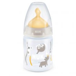 Nuk First Choice+ Temperature Control Bottle Latex Teat - 0-6 Months - 150ML Safari