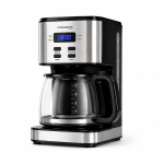 Condere Plus Programmable Coffee Maker 1.2L 1000W - Silver Black - CM6617T