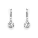 Silver Tone Drop Earrings
