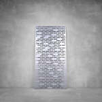 Wall Art D044 - 1040 X 535 X 20 Indoor Matt Silver Cool White