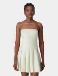 Susie Strapless Pleated Linen MINI Dress - 16 Meadow Mist