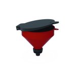 Plastic Crate Hinged Lid 55L Recycled Plastic Black Pack Of 80 AT64315-BLACK