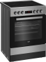 Beko 60CM Stainless Steel Multifunction Vitroceramic Freestanding Cooker - FSE87310GX