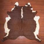 Aa Grade Cow Hide 522 Brown white XL - Extra Large Brown white Panelled