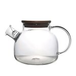 Glass Teapot With Stainless Steel Spout Infuser 800ML