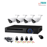4 Channel Diy Ahd Kit 1.3MP Digital Camera Cctv Kit