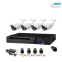 4 Channel Diy Ahd Kit 1.3MP Digital Camera Cctv Kit