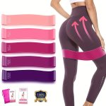1PC 7PCS Resistance Loop Exercise Bands For Fitness Stretching Training & Physical Therapy Elastic Workout Bands