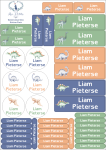 School Labels : Watercolour Dino's Theme