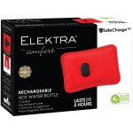 elektra electric hot water bottle - red