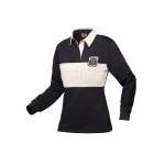 Ladies L S Rugby Jersey - Navy & Stone - 3XL