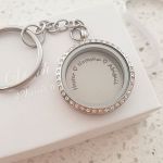 FL1+DISC - Personalized Keyring Locket With Family Names