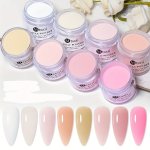 10G Milk White Pinkish Sheer Dip Powder Nail Collection - Unscented No Need Nail Lamp Cured French Nail Art Manicure For Salon-q