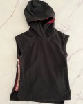 H&m Black Sleeveless Love Hoodie 3 4Y