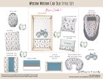 Cot Duvet Bedding Wroom Wroom Car Old Style Set