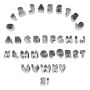 37 Pieces Stainless Steel MINI Alphabet And Number Cookie Cutters Set