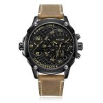 Megir 2093 Chronograph Watch - Black