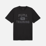 Puma Men’s Graphic Train Logo Relaxed T-Shirt Black