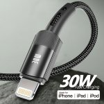 PD30W Fast Charging Cable For Iphone - USB C To Lightning Mfi Certified 30.48/100.58/201.17/304.8CM Supports Power 30W - Compati