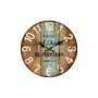 Wood Vintage Look Wall Clock - 34CM