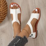 Women's D'orsay Flat Sandals Casual Peep Toe Summer Shoes Lightweight Outdoor Beach Sandals