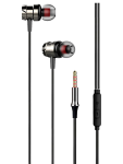 Funki Metallic Gun Metal Earphones - One Size Black