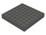 Parts Brick 8 X 8 4201 - Dark Grey