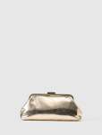 Sophie Textured Frame Clutch - 0 Gold