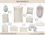 Cot Duvet Bedding Beige Checkered Set Neutral