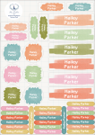 School Labels : Shapes & Highlights Theme