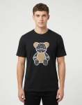 Ben Sherman Bs Fur Bear 260G Black T-Shirt - XXL Black