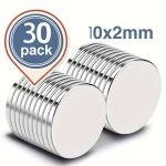 10 30PCS Strong Neodymium Magnets Heavy Duty Magnets Small Round Refrigerator Magnets For Office Whiteboard Dry Erase Board Cabi