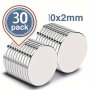 10/30PCS Strong Neodymium Magnets Heavy Duty Magnets Small Round Refrigerator Magnets For Office Whiteboard Dry Erase Board Cabinets 0.99 X 0.2 Cm