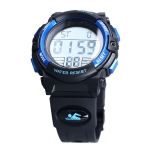 Outdoor Sports Watch For Children 50M Waterproof Digital Pu Strap Blue
