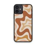 Custom Printed Tpu Cases - Apple Iphone 12 MINI & 39 Brown Swirl& 39 By