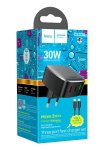 Hoco CS33A 3 Port Wall Charger Set PD30W + QC3.0 Eu Type-c To Type-c Cable Set