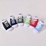 3 6 Pairs Baby Boy's Breathable And Comfortable Strap Shoes Socks