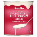 Pnp Sterilised Full Cream Evaporated Milk 410G